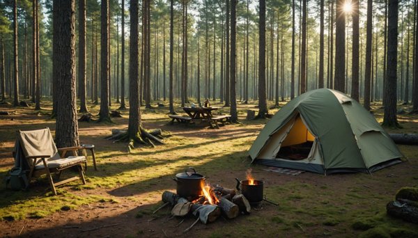 Camping en foret de pins dans les landes : une experience ressourcante