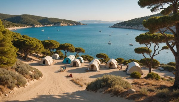 Campings près du lavandou sélection : nature et mer