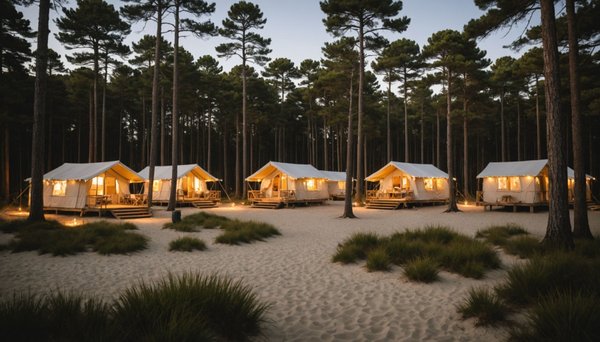 Camping 4 étoiles arcachon informations : cadre