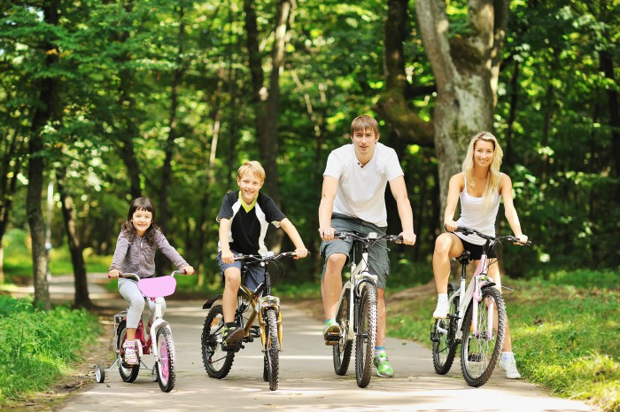 Vélo en famille